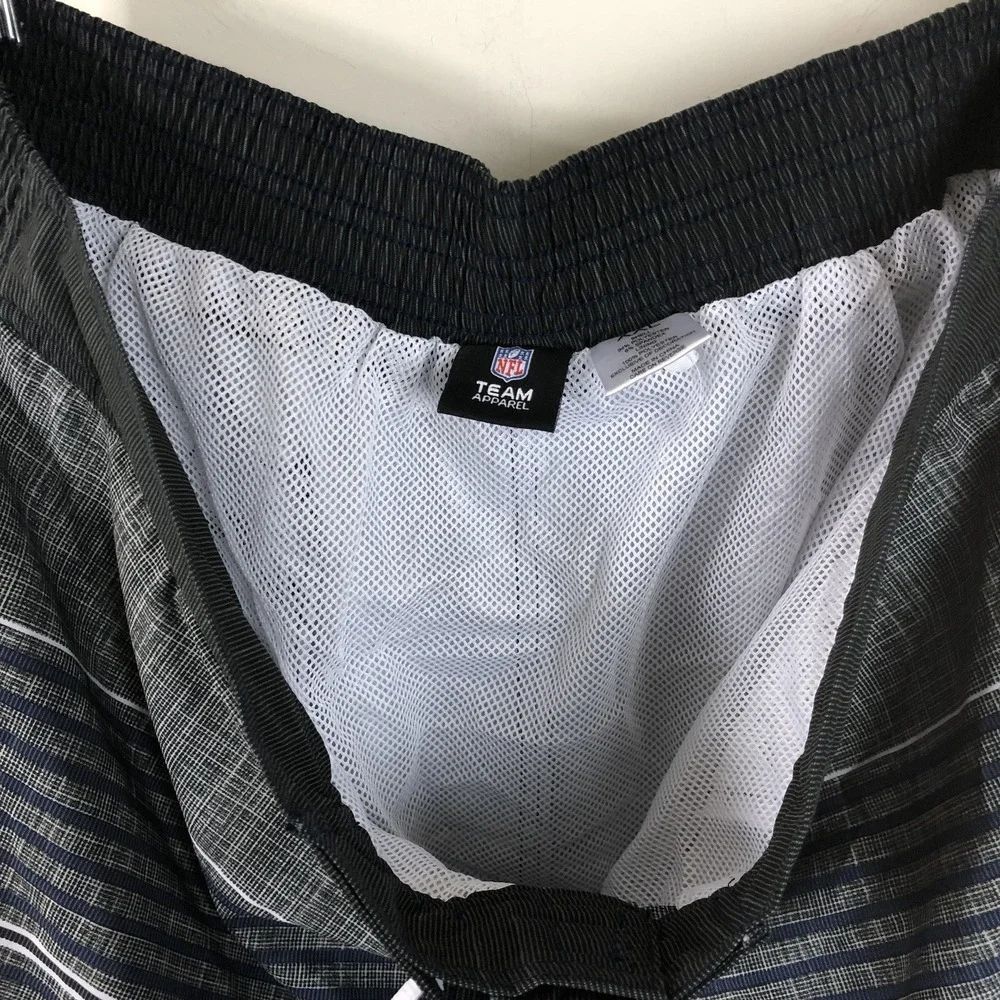 NFL Denver Broncos Board Shorts Swim Trunks Men's Sz 2XL Gray Navy